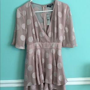 Pink fashion nova romper